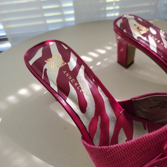 Anne Klein Hot Pink Buckle Zebra Pumps - Picture 3 of 5